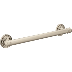Moen YG6424ORB Bathroom Safety 24-Inch Stainless Steel Traditional Bathroom Grab Bar, Oil-Rubbed Bronze(Brushed Nickel)