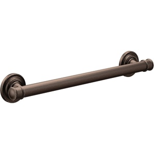 Moen YG6424ORB Bathroom Safety 24-Inch Stainless Steel Traditional Bathroom Grab Bar, Oil-Rubbed Bronze(Oil Rubbed Bronze)