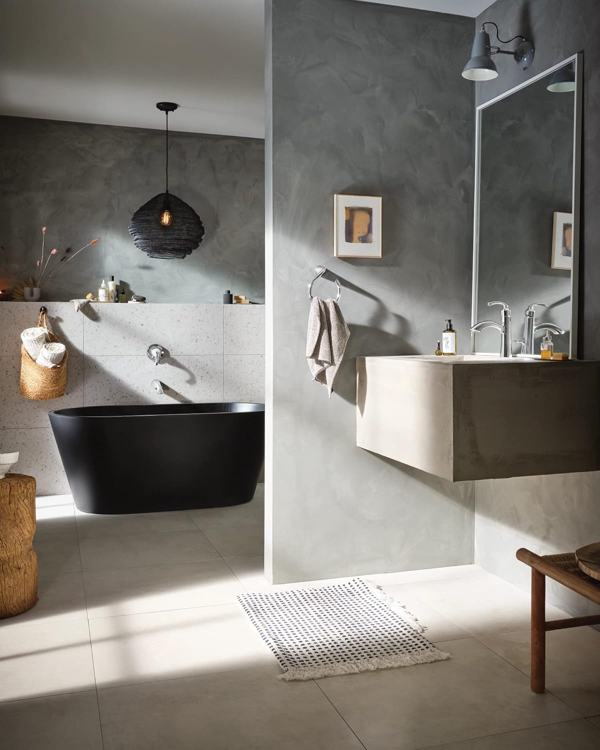 image:imageGlyde Chrome Single Handle Wall Mount Tub Filler High Flow Tub Faucet with 10 Spout Reach WT371