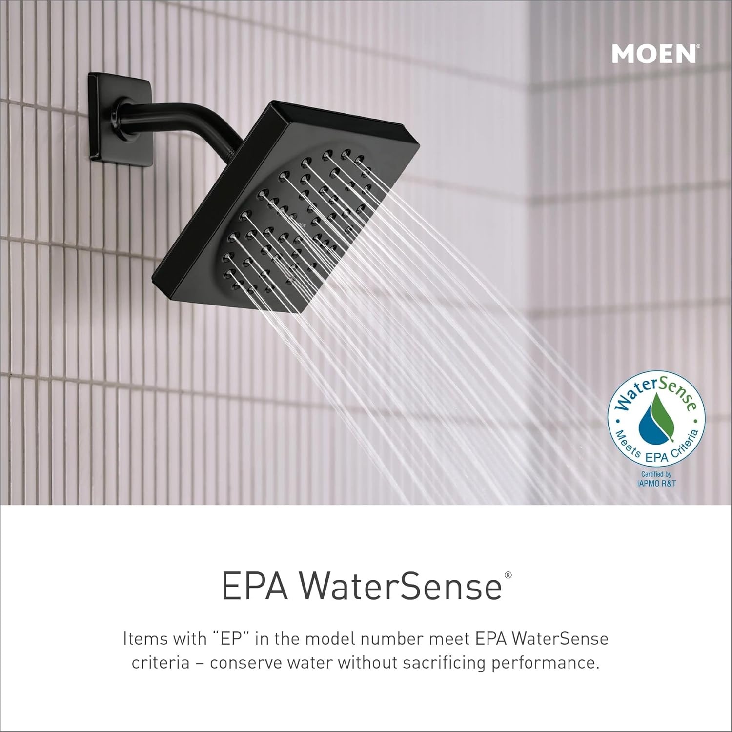 image:imageMoen 3670EP 5Function Massaging Handshower with Toggle Pause Includes 30Inch Slide Bar and 69Inch Hose ChromeMatte Black