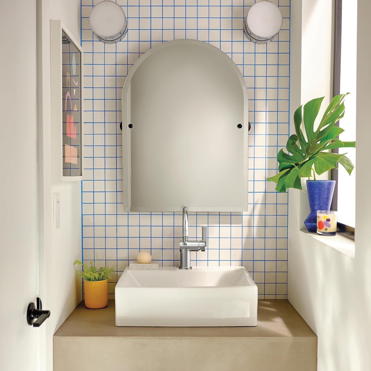 image:imageMoen 6221 Cia Single Handle Bathroom Sink Faucet with Optional Deck Plate Included ChromeChrome