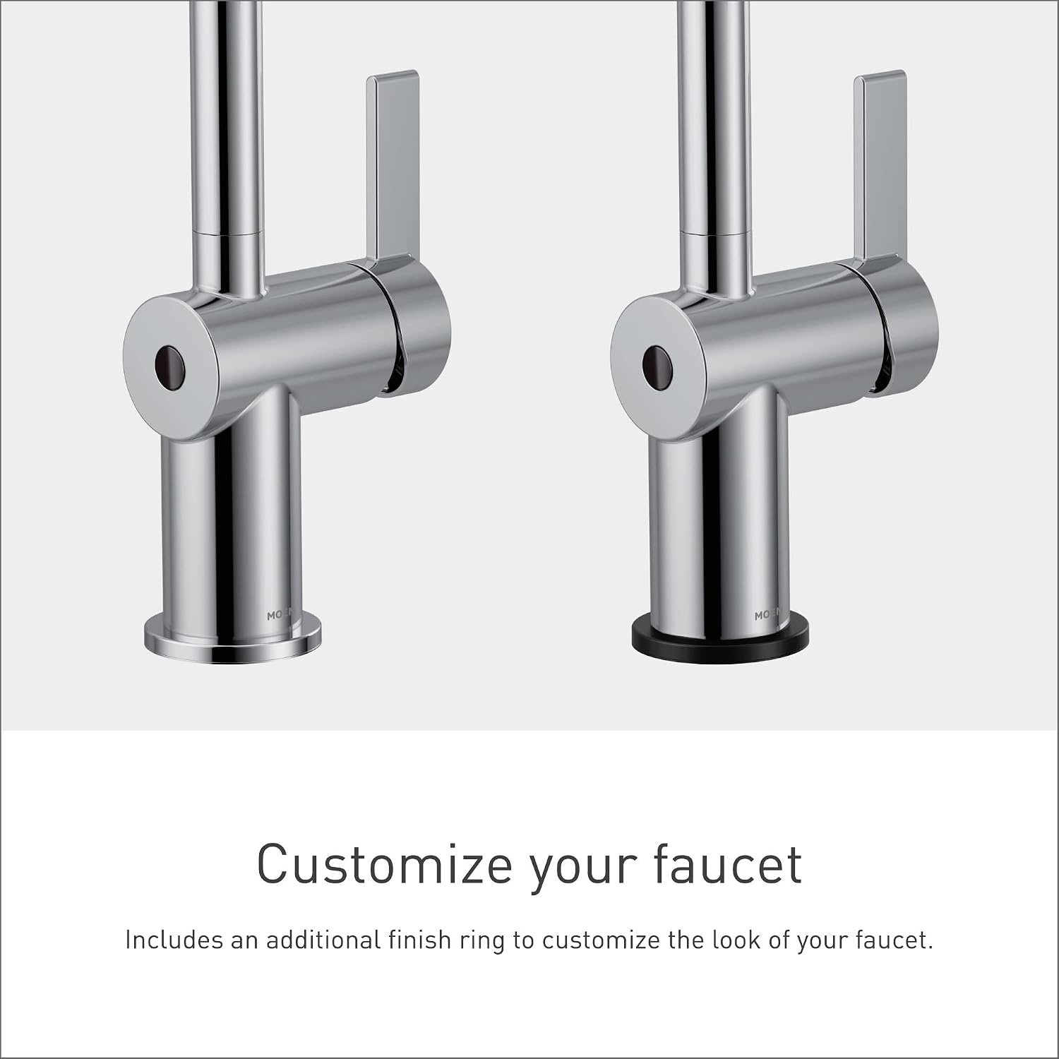 image:imageMoen 6221 Cia Single Handle Bathroom Sink Faucet with Optional Deck Plate Included ChromeChrome