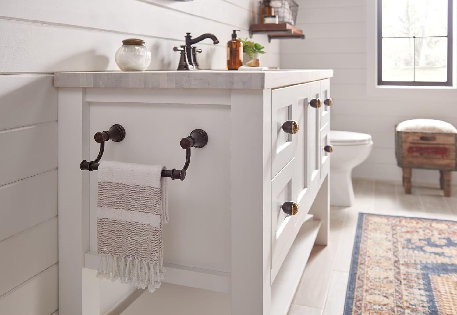 image:imageMoen 6401ORB Belfield TwoHandle Centerset Bathroom Faucet Oil Rubbed Bronze
