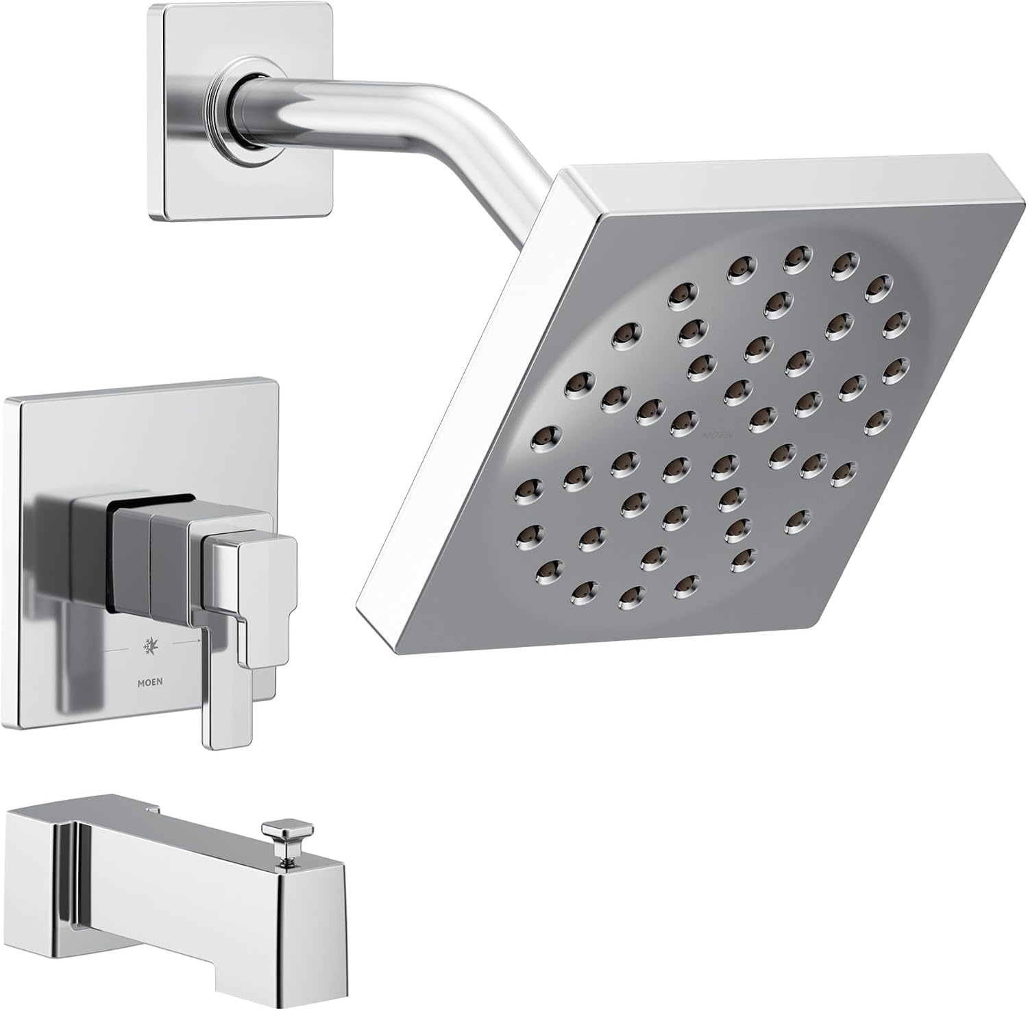 image:imageMoen 90 Degree Chrome MCORE 4Series Thermostatic Tub and Shower Trim Valve Required UTS4713EPChrome