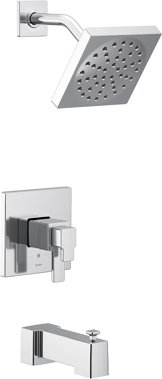 image:imageMoen 90 Degree Chrome MCORE 4Series Thermostatic Tub and Shower Trim Valve Required UTS4713EPChrome