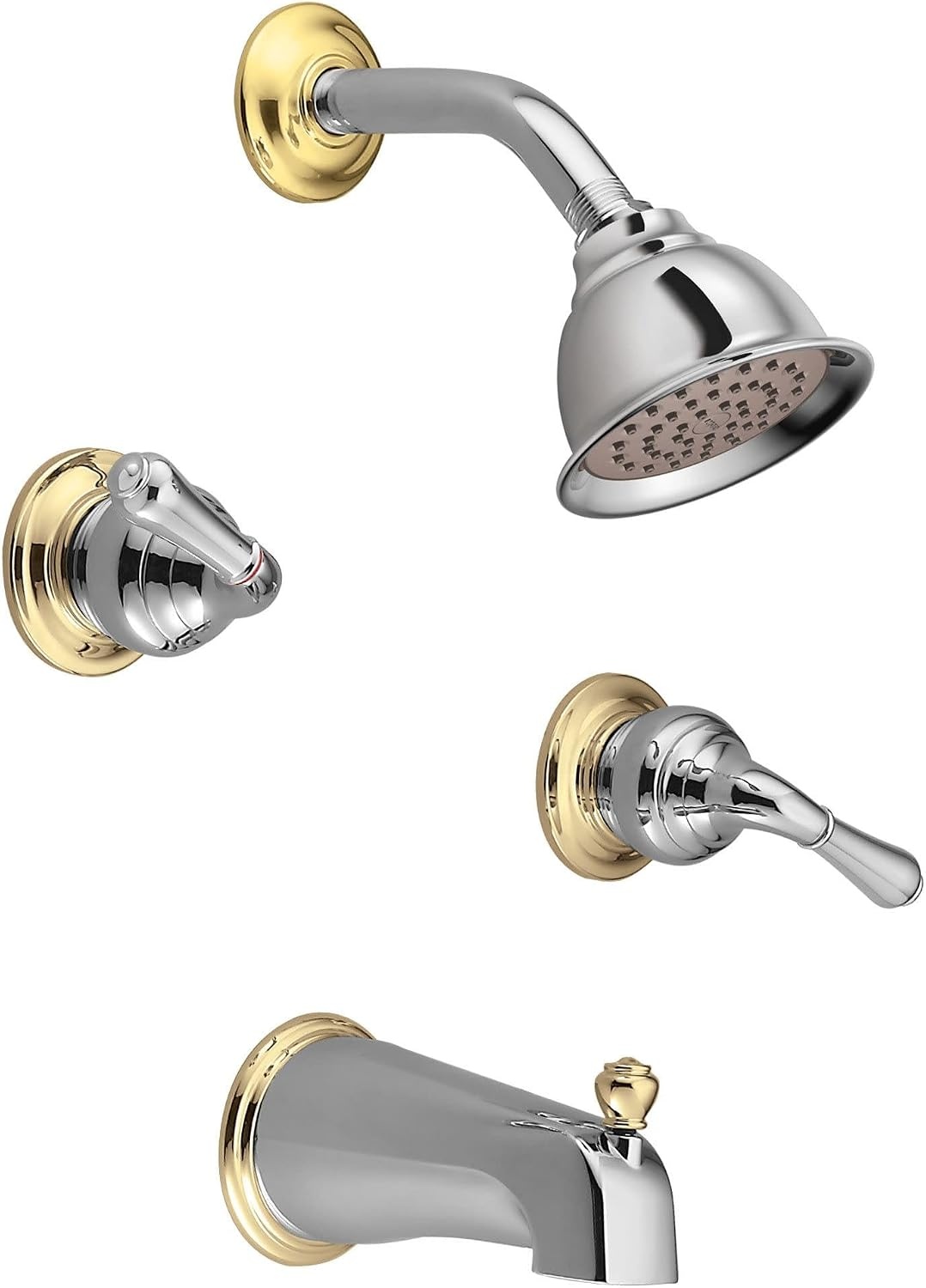 image:imageMoen 97372 Monticello Large Lever Hot and Cold Shower Handle Insert Chrome 2Pack