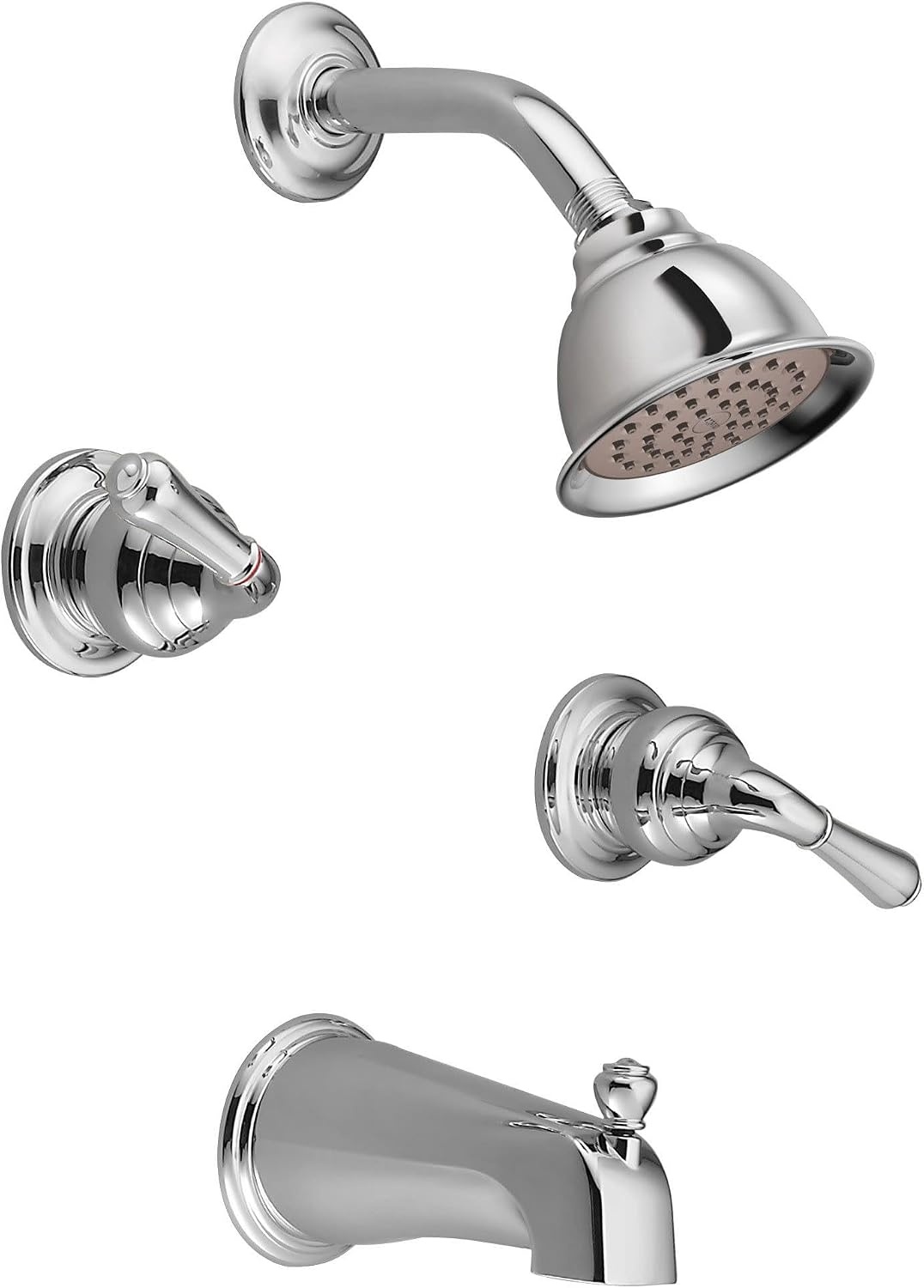 image:imageMoen 97372 Monticello Large Lever Hot and Cold Shower Handle Insert Chrome 2Pack