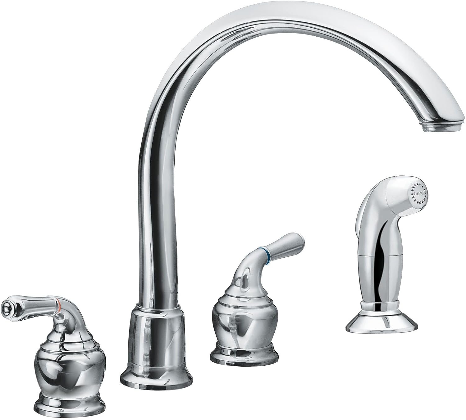 image:imageMoen 97557 Monticello Bathroom Sink Faucet Metal Replacement Handle Lever Inserts Chrome 2Pack