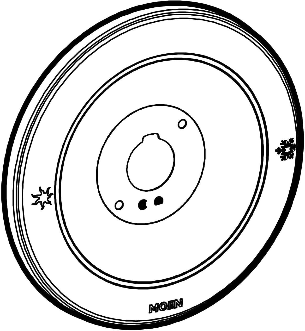 image:imageMoen 97577 Monticello Escutcheon for Moentrol Showering valve Chrome