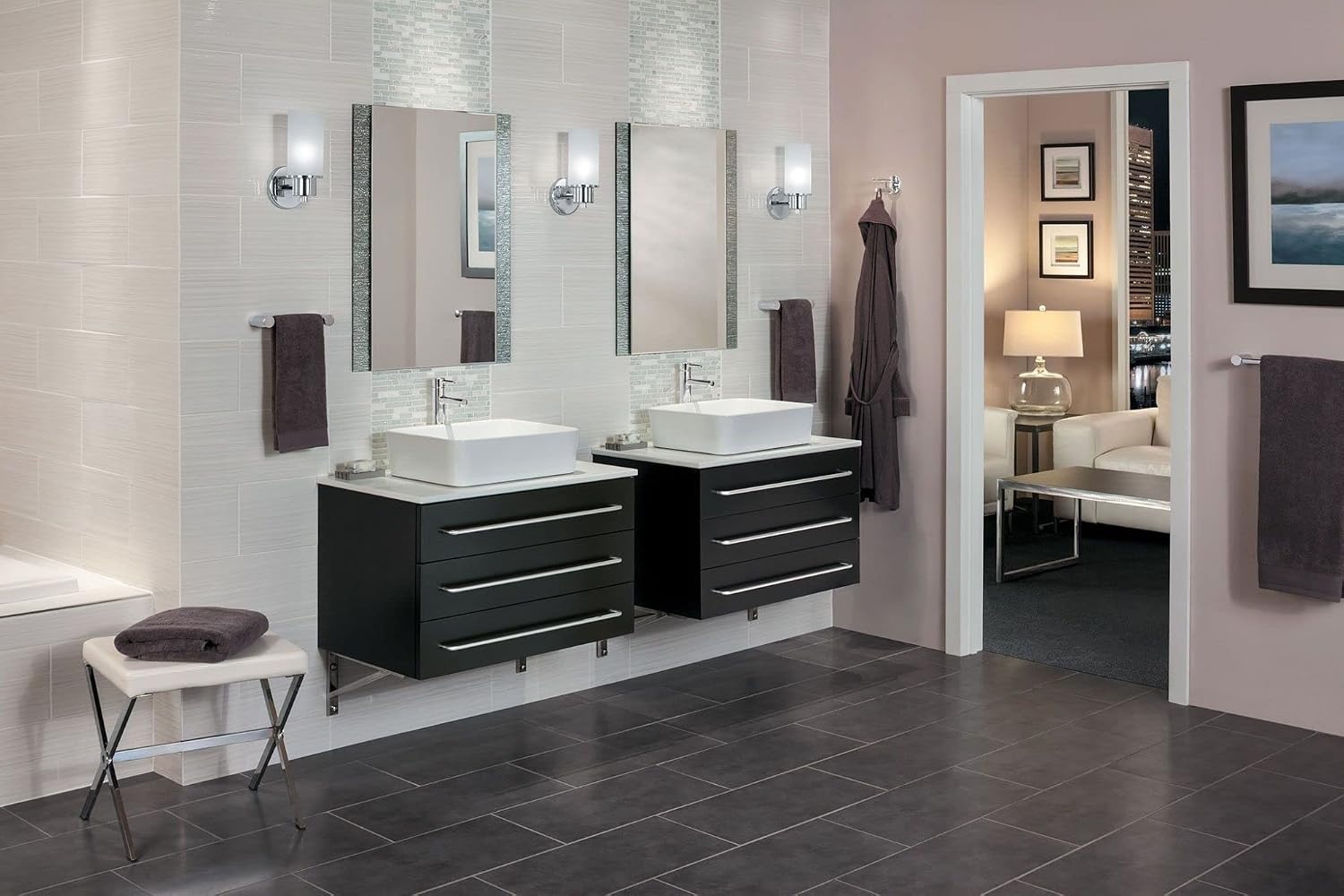 image:imageMoen Align Brushed Gold 24Inch Modern Single Towel Bar YB0424BGChrome
