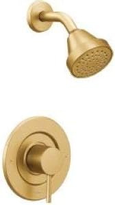 image:imageMoen Align Brushed Gold PosiTemp Pressure Balancing EcoPerformance Modern Shower Trim Kit Valve Required T2192EPBGBrushed Gold