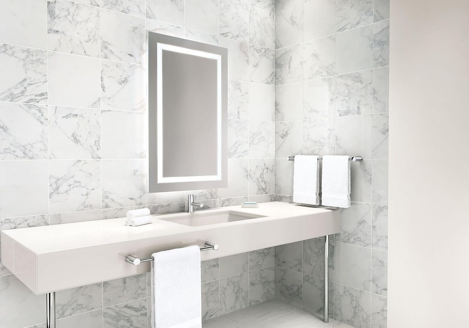 image:imageMoen Align Chrome OneHandle Single Hole Low Profile Modern Bathroom Faucet with Drain Assembly 6191Chrome