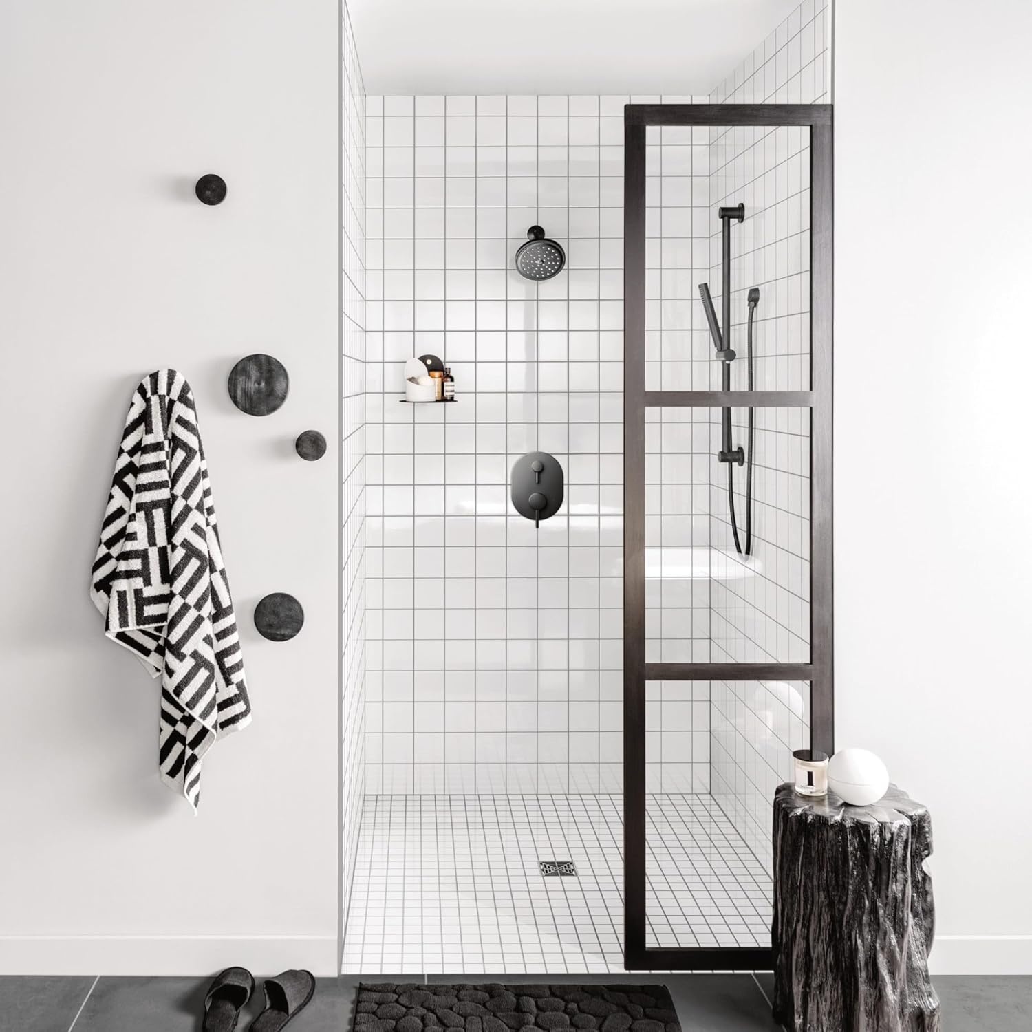 image:imageMoen Align MCORE 3Series 2Handle Shower Faucet Trim Kit Valve Required Tub and Shower Trim with Lever Handles Brushed Nickel UT3290BNMatte Black