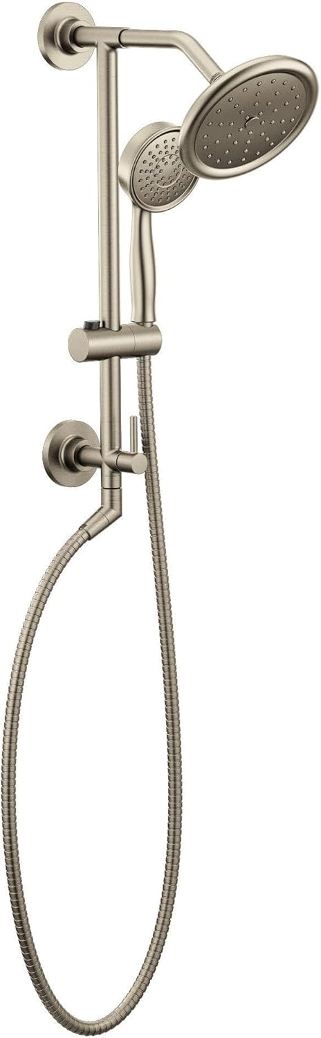 image:imageMoen Annex Chrome Shower Slidebar and Shower Hose System Trim Valve Required TS3661NHBrushed Nickel