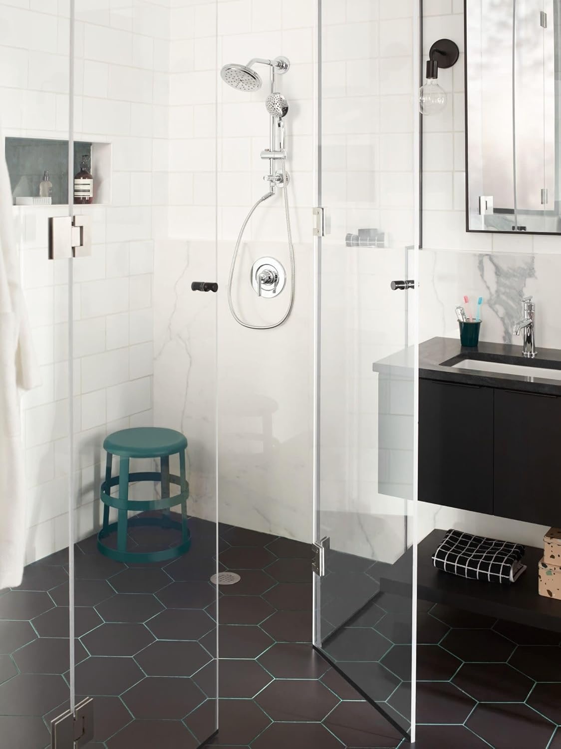 image:imageMoen Annex Chrome Shower Slidebar and Shower Hose System Trim Valve Required TS3661NHChrome