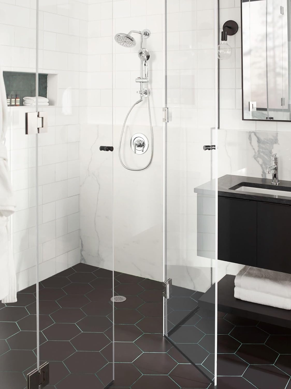 image:imageMoen Annex Chrome Shower Slidebar and Shower Hose System Trim Valve Required TS3661NHChrome