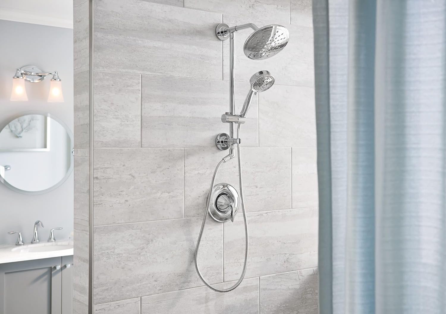 image:imageMoen Annex Chrome Shower Slidebar and Shower Hose System Trim Valve Required TS3661NHChrome