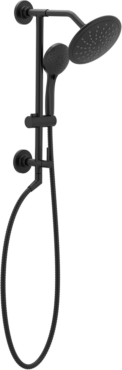 image:imageMoen Annex Chrome Shower Slidebar and Shower Hose System Trim Valve Required TS3661NHMatte Black