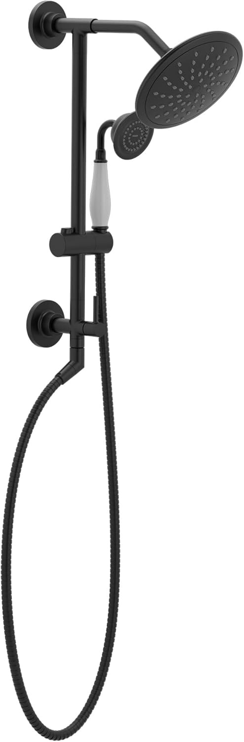 image:imageMoen Annex Chrome Shower Slidebar and Shower Hose System Trim Valve Required TS3661NHMatte Black