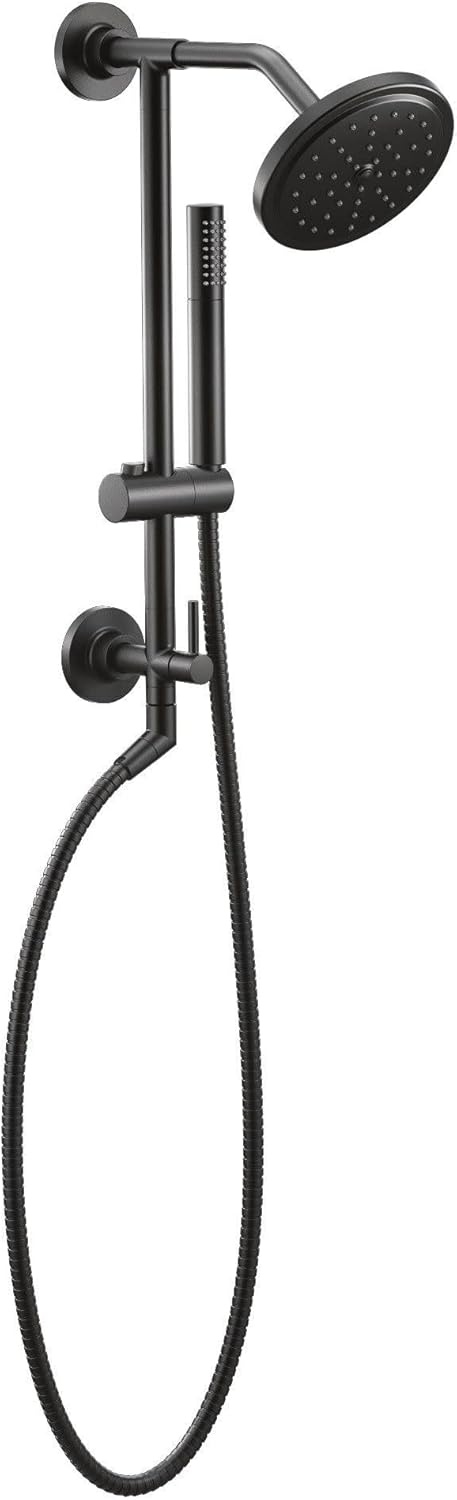 image:imageMoen Annex Chrome Shower Slidebar and Shower Hose System Trim Valve Required TS3661NHMatte Black