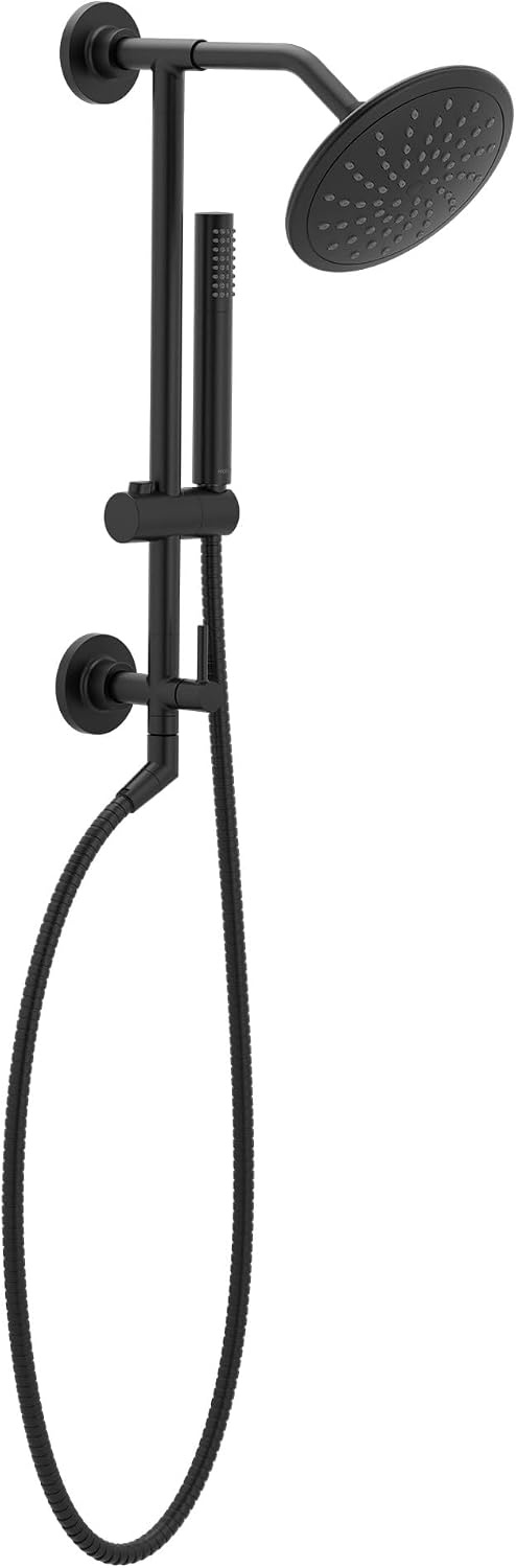 image:imageMoen Annex Chrome Shower Slidebar and Shower Hose System Trim Valve Required TS3661NHMatte Black