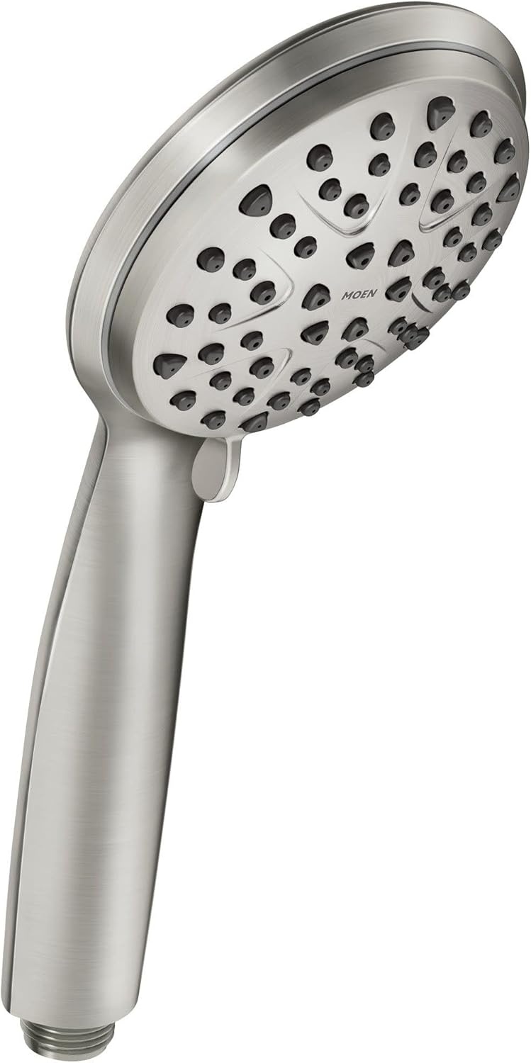 image:imageMoen Attune Shower Head with Handheld Sprayer 6 Handheld Shower Head Spray Settings Spot Resist Brushed Nickel Finish 218H0SRNPack of 1