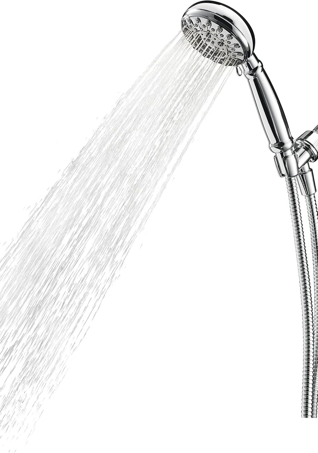 image:imageMoen Banbury Chrome 5Spray Hand Shower with Hose and Bracket 4Inch Diameter 23046