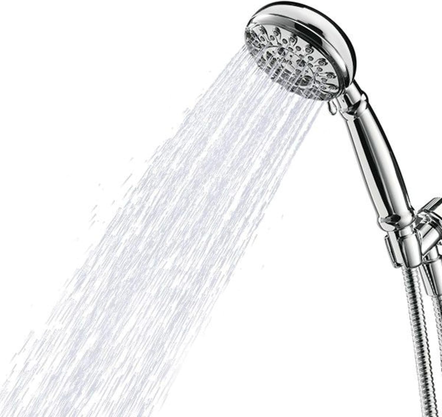image:imageMoen Banbury Chrome 5Spray Hand Shower with Hose and Bracket 4Inch Diameter 23046