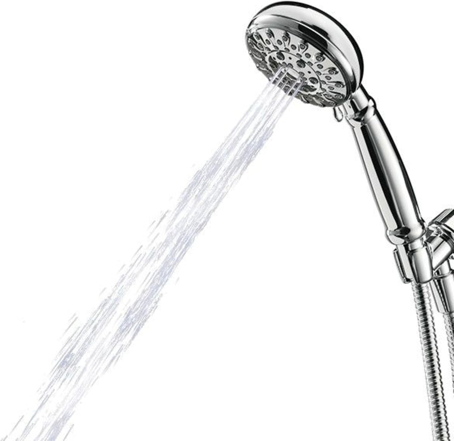 image:imageMoen Banbury Chrome 5Spray Hand Shower with Hose and Bracket 4Inch Diameter 23046