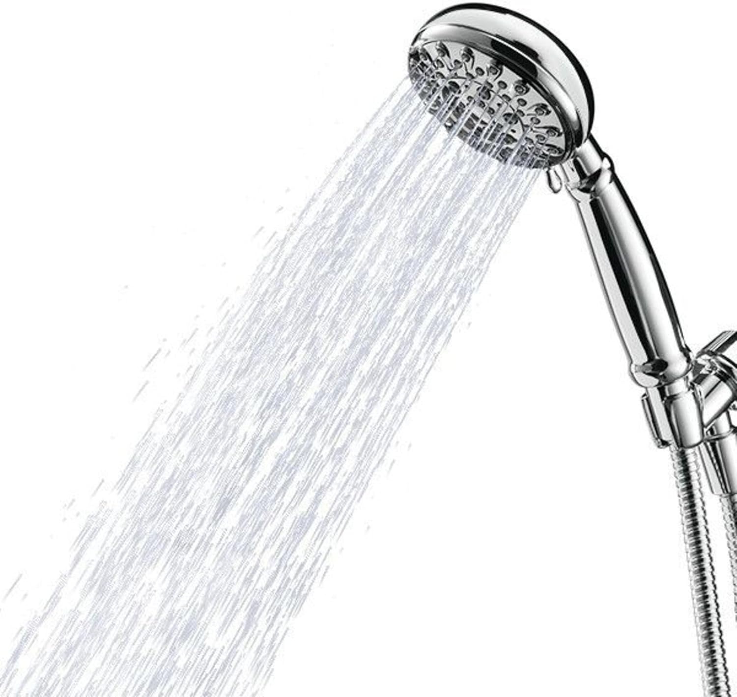 image:imageMoen Banbury Chrome 5Spray Hand Shower with Hose and Bracket 4Inch Diameter 23046