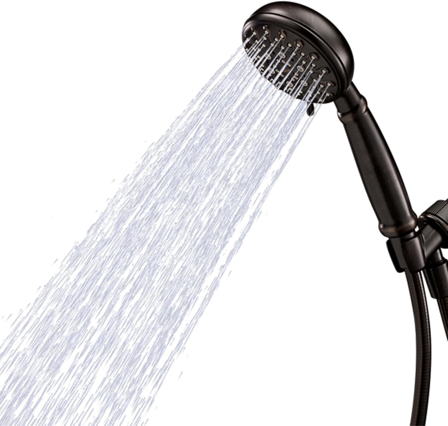 image:imageMoen Banbury Mediterranean Bronze 5Spray Hand Shower with Hose and Bracket 4Inch Diameter Showerhead 23046BRB