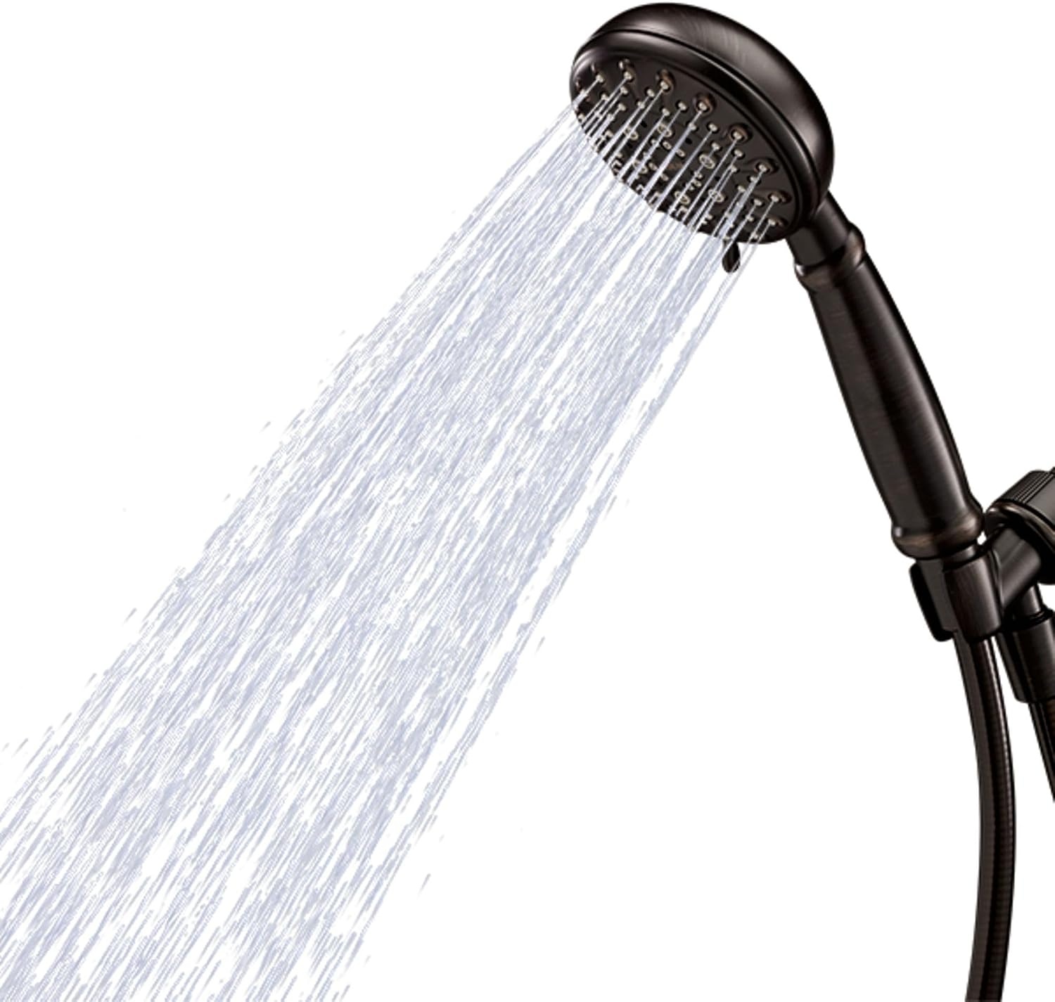 image:imageMoen Banbury Mediterranean Bronze 5Spray Hand Shower with Hose and Bracket 4Inch Diameter Showerhead 23046BRB