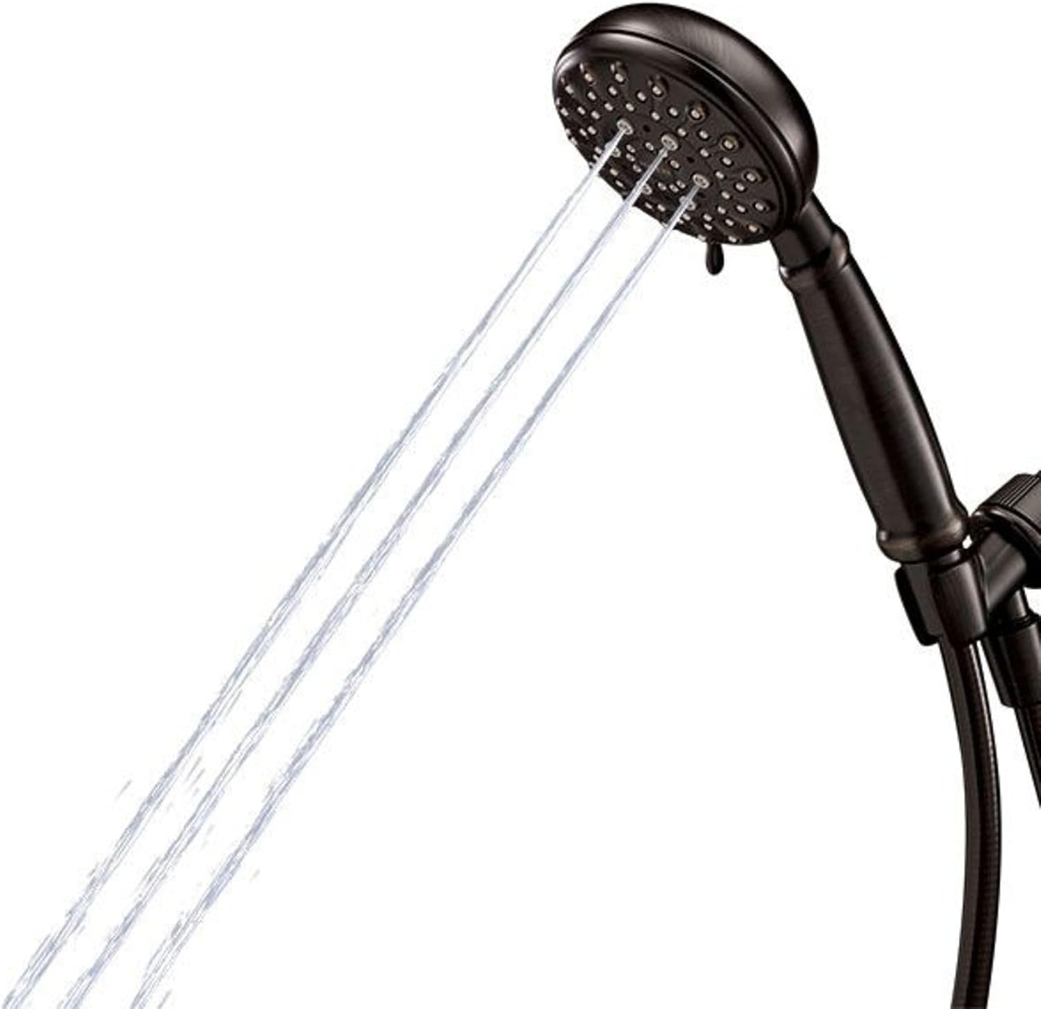 image:imageMoen Banbury Mediterranean Bronze 5Spray Hand Shower with Hose and Bracket 4Inch Diameter Showerhead 23046BRB
