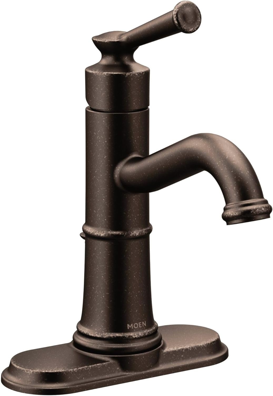 image:imageMoen Belfield Chrome OneHandle Bathroom Sink Faucet with Drain Assembly and Optional Deckplate 6402Oil Rubbed Bronze