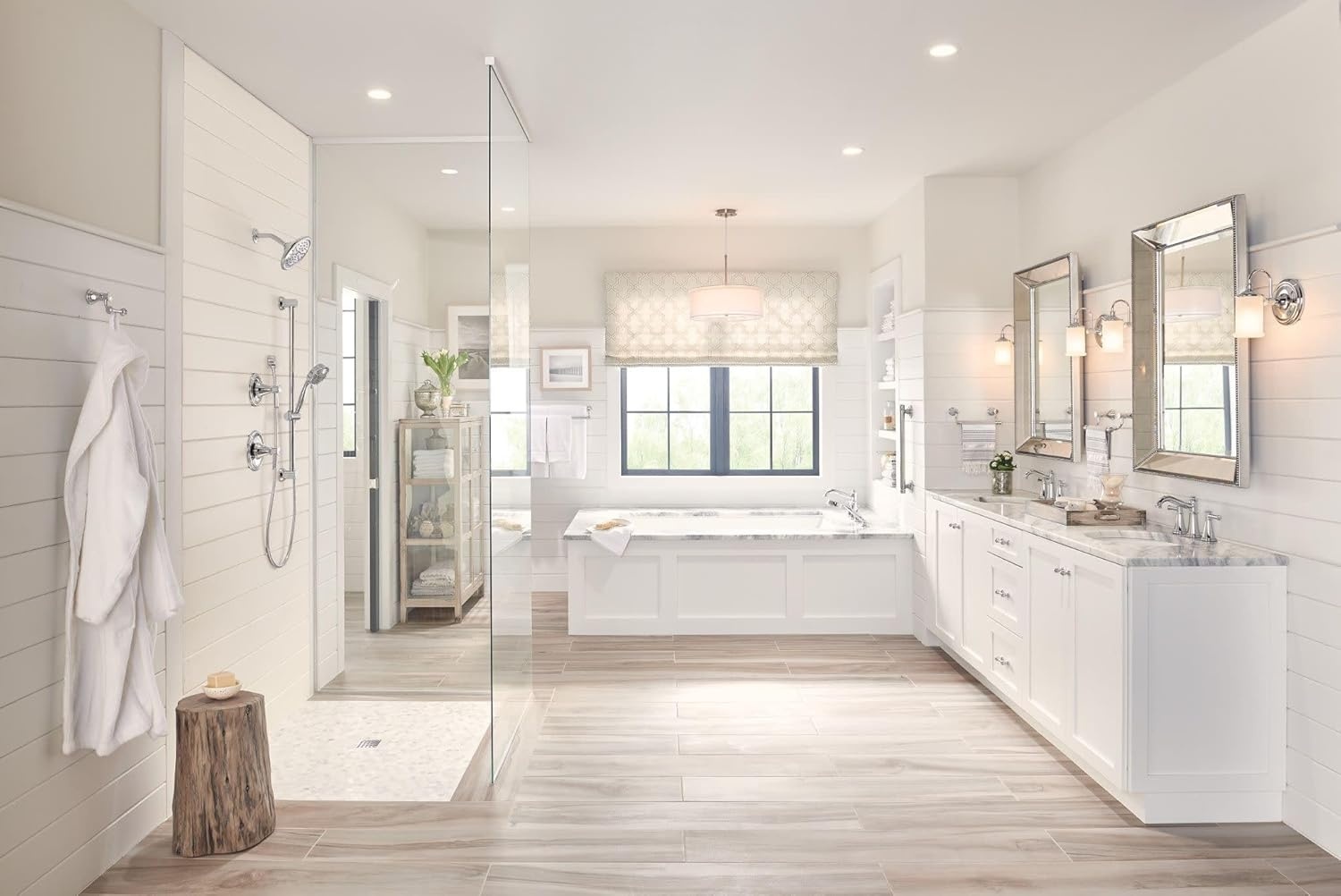 image:imageMoen Belfield Chrome TwoHandle 8Inch Widespread Bathroom Faucet Trim Kit Valve Required T6405Chrome