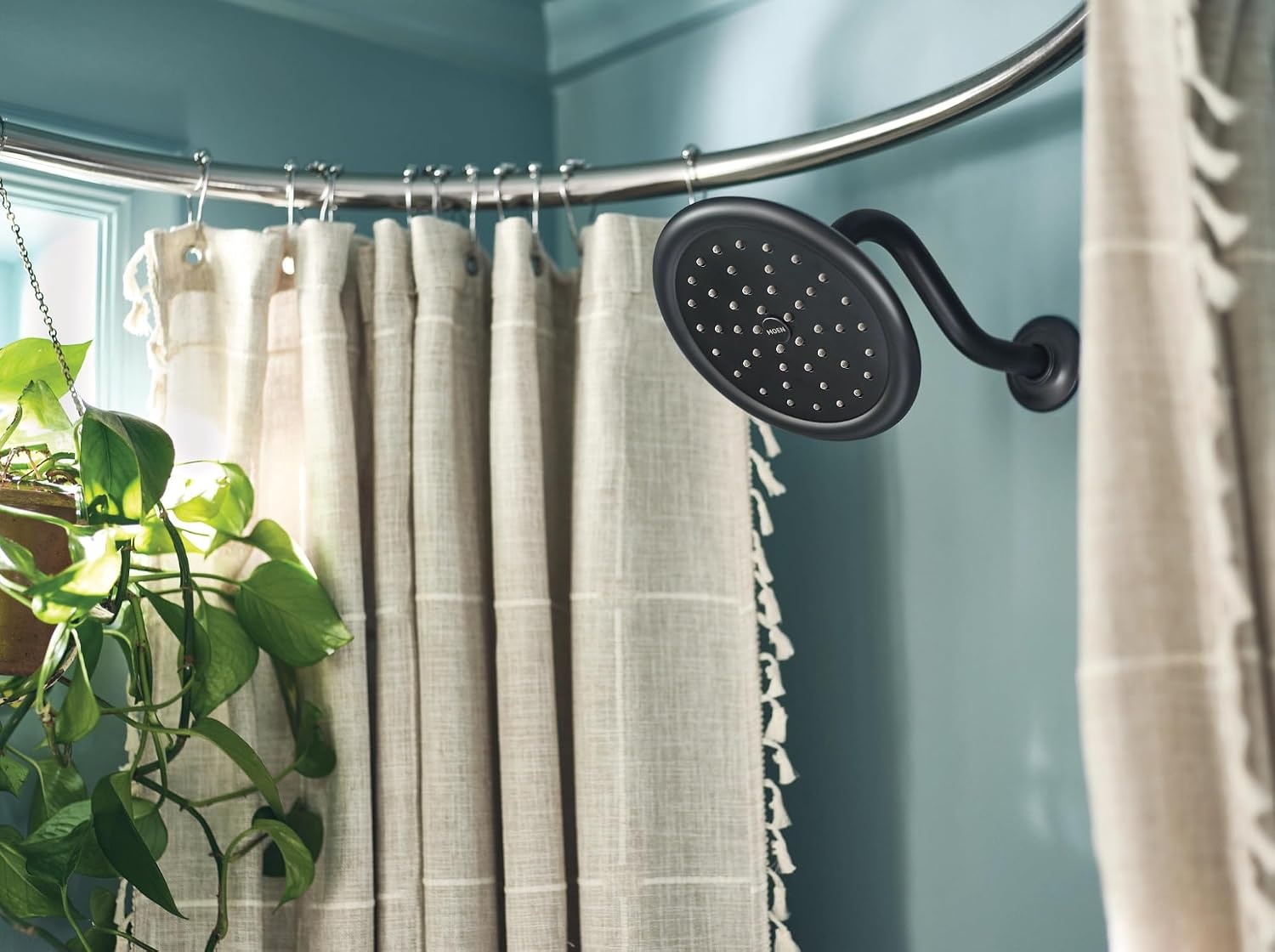 image:imageMoen Belfield Matte Black MCORE 3Series 1Handle Tub and Shower Trim Kit Valve Required UT3313BL