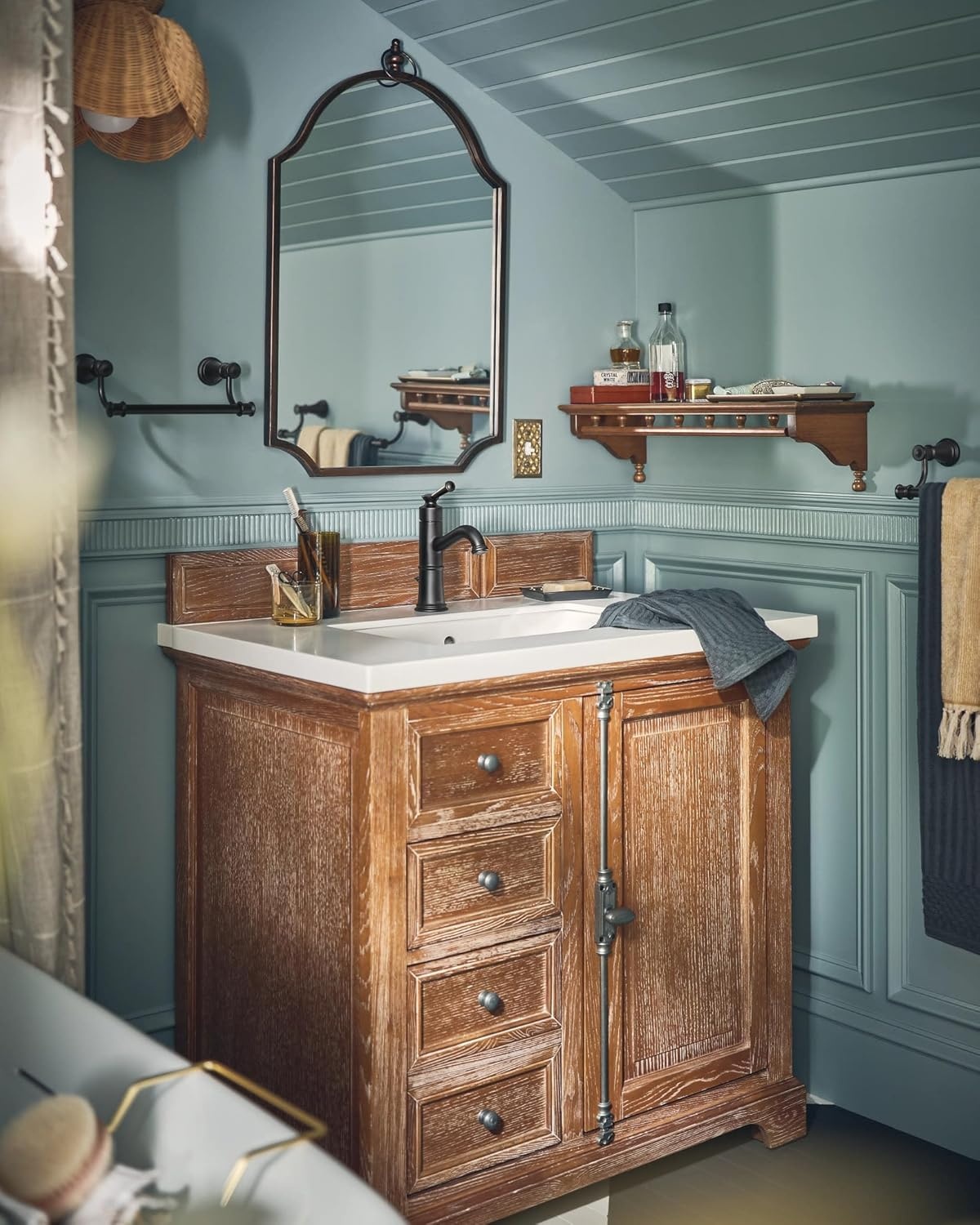 image:imageMoen Belfield Matte Black OneHandle Bathroom Sink Faucet with Drain Assembly and Optional Deckplate 6402BL