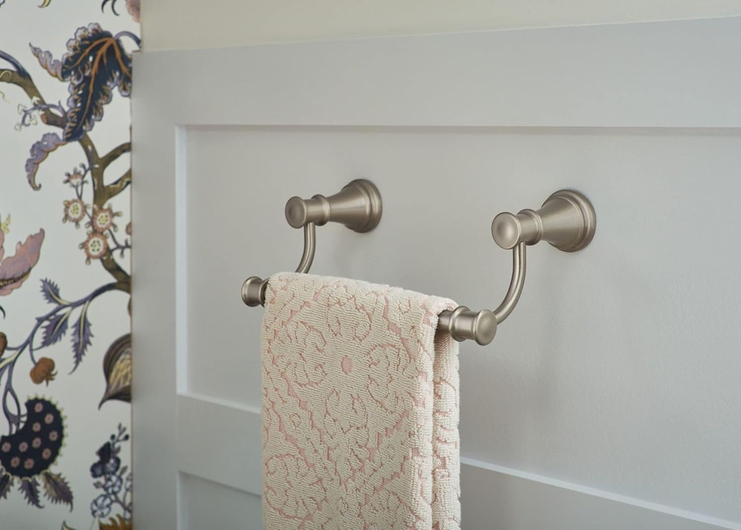 image:imageMoen Belfield Oil Rubbed Bronze 9Inch Bathroom Hand Towel Bar YB6486ORBBrushed Nickel