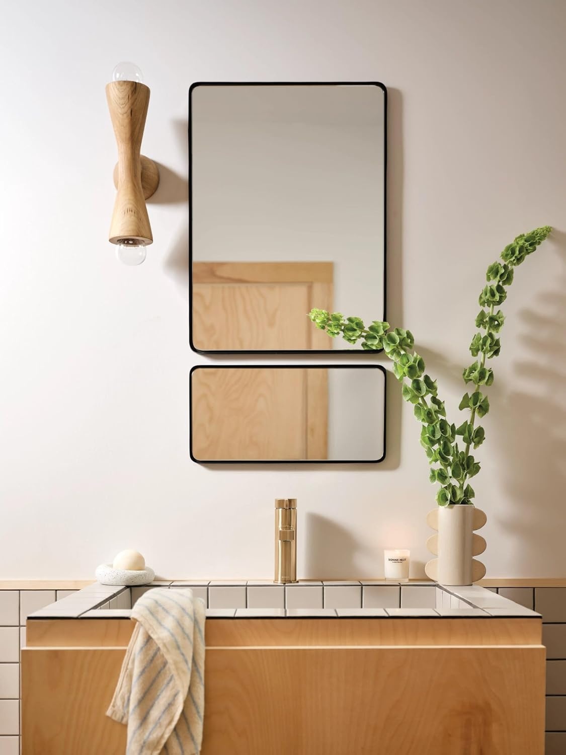 image:imageMoen Beric Matte Black Modern OneHandle Single Hole Bathroom Faucet with Drain Assembly and Optional Deckplate for Your Bath Sink 84774BLBronzed Gold