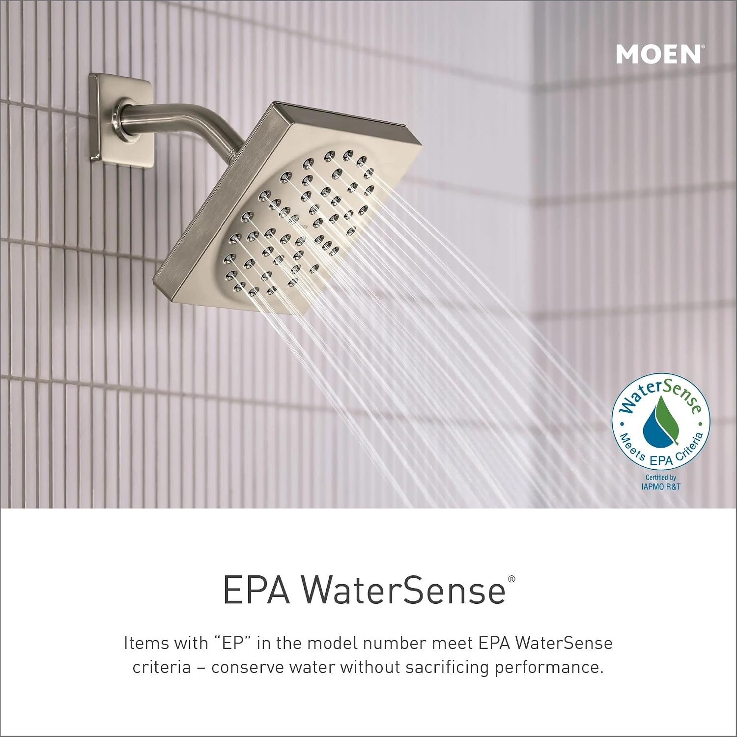image:imageMoen Brantford Brushed Nickel PosiTemp Pressure Balancing EcoPerformance Shower Valve Trim Kit Valve Required T2152EPBNBrushed Nickel