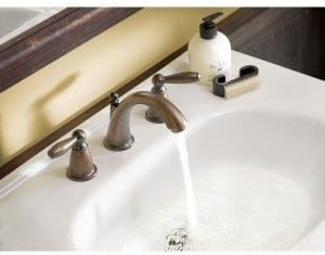 image:imageMoen Brantford Brushed Nickel TwoHandle Widespread Bathroom Sink Faucet Trim Kit Traditional Bathroom Faucet for Three Hole Bath Sinks Valve Required T6620BNBrushed Nickel