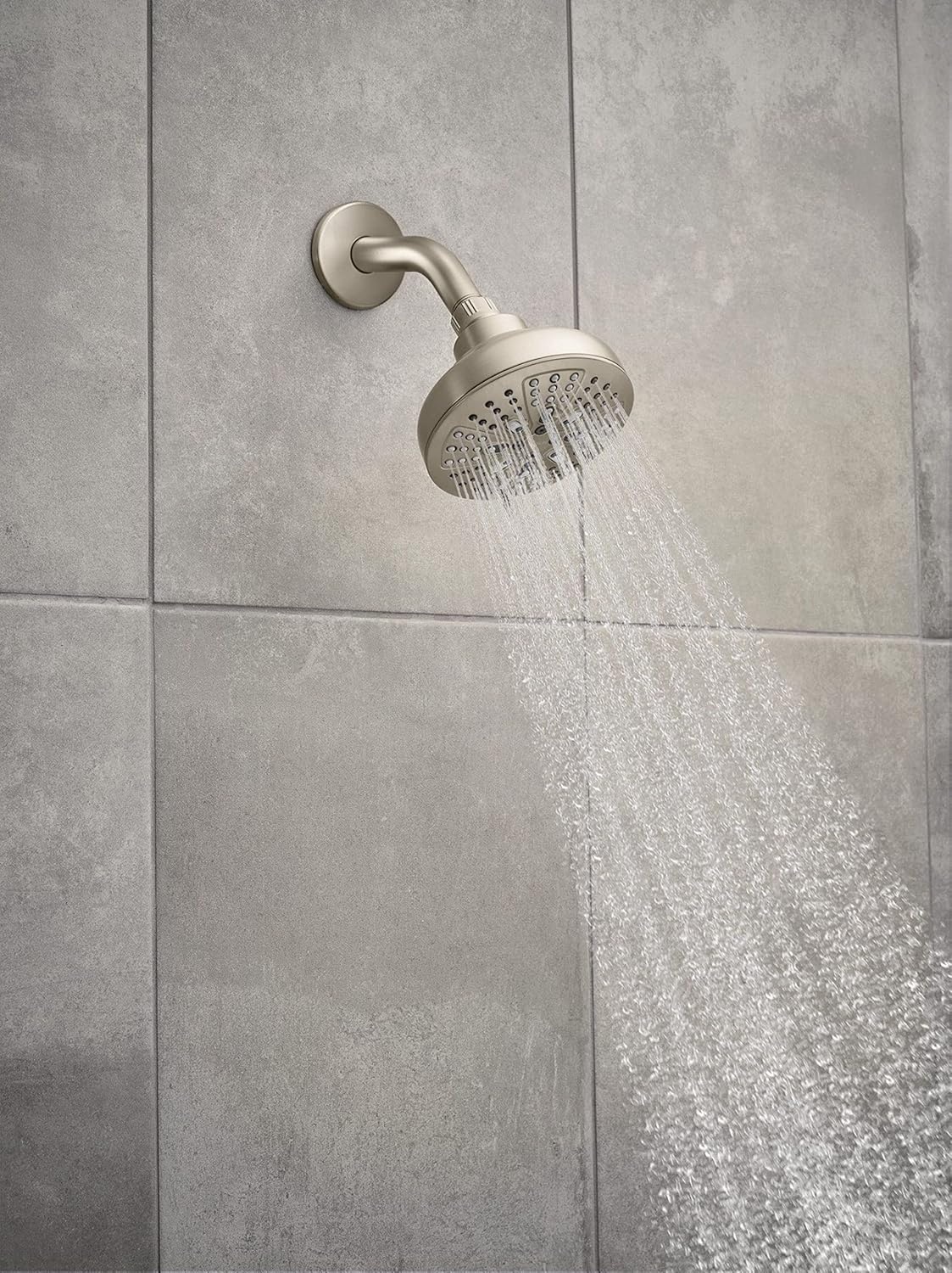 image:imageMoen Brushed Nickel Hydro Energetix EightFunction Showerhead with Standard 5 Diameter Spray Head 200W0SRNBrushed Nickel