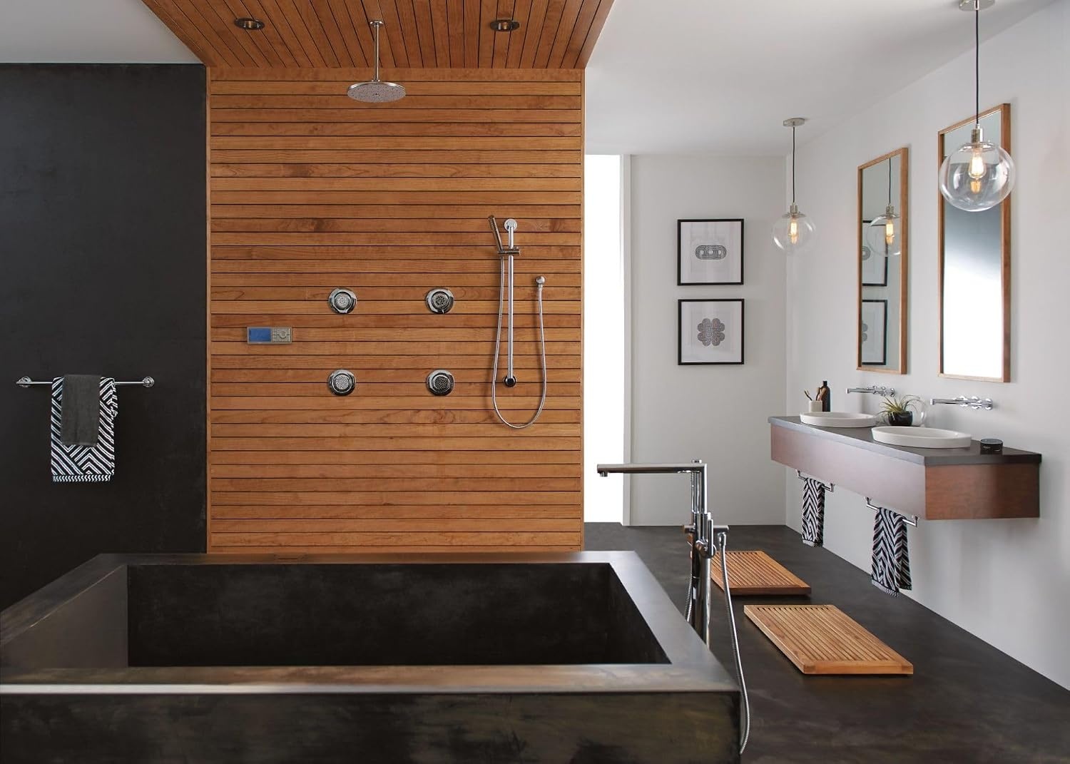 image:imageMoen Brushed Nickel Modern EcoPerformance Handshower Handheld Shower with 30Inch Slide Bar and 69Inch Metal Hose 3887EPBNChrome