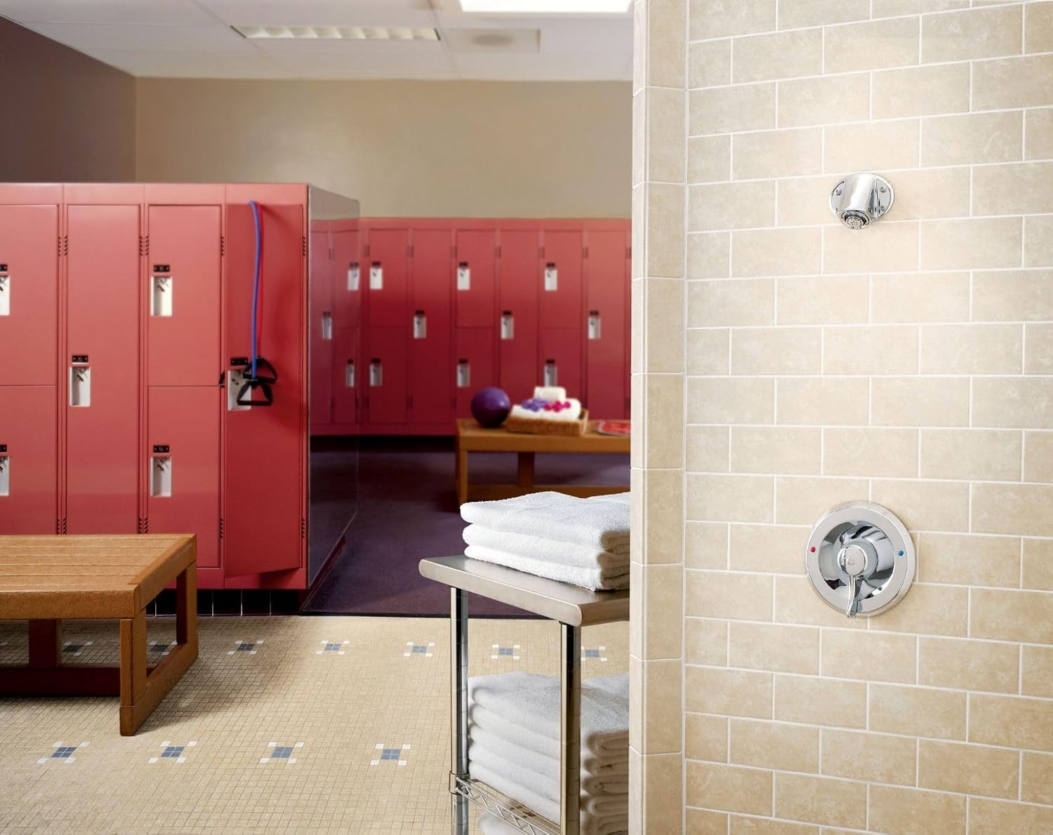 image:imageMoen Commercial Chrome MDura Vandal Resistant Showerhead 25 gpm 8290