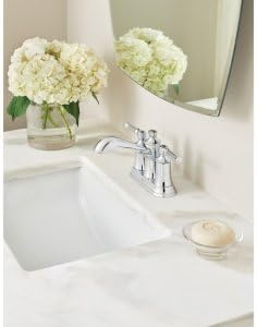 image:imageMoen Dartmoor Matte Black Traditional Two Handle Centerset Bathroom Sink Faucet 6802BLOil Rubbed Bronze