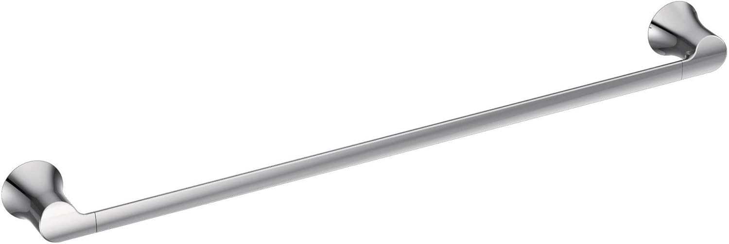 image:imageMoen Doux Matte Black 24Inch Single Towel Bar YB0224BLChrome