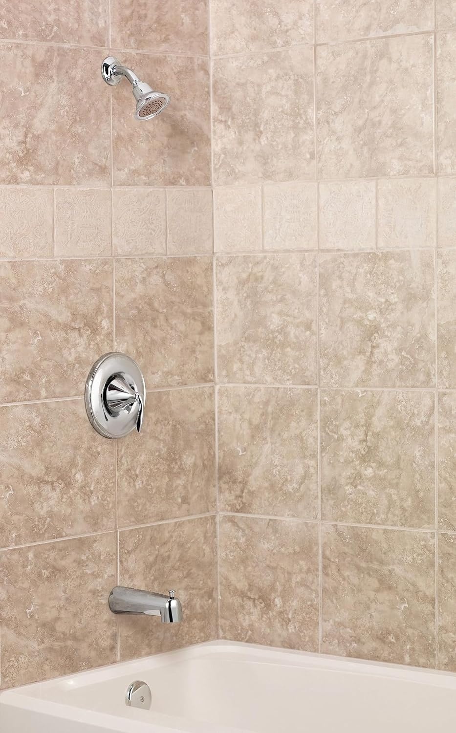 image:imageMoen Eva Brushed Nickel 1Handle PosiTemp Pressure Balancing Valve Trim Kit Valve Required T2131BNChrome