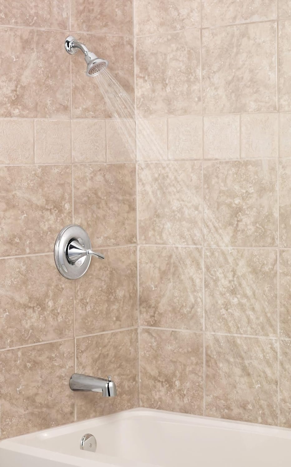 image:imageMoen Eva Chrome PosiTemp Tub and Shower Trim Kit Valve Required T2133Brushed Nickel