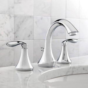 image:imageMoen Eva OilRubbed Bronze TwoHandle High Arc Widespread Bathroom Sink Faucet for 3Hole Setups with Valve Included TV6420ORBChrome