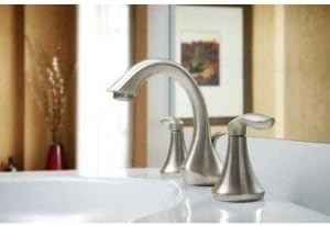 image:imageMoen Eva OilRubbed Bronze TwoHandle High Arc Widespread Bathroom Sink Faucet for 3Hole Setups with Valve Included TV6420ORBOil Rubbed Bronze